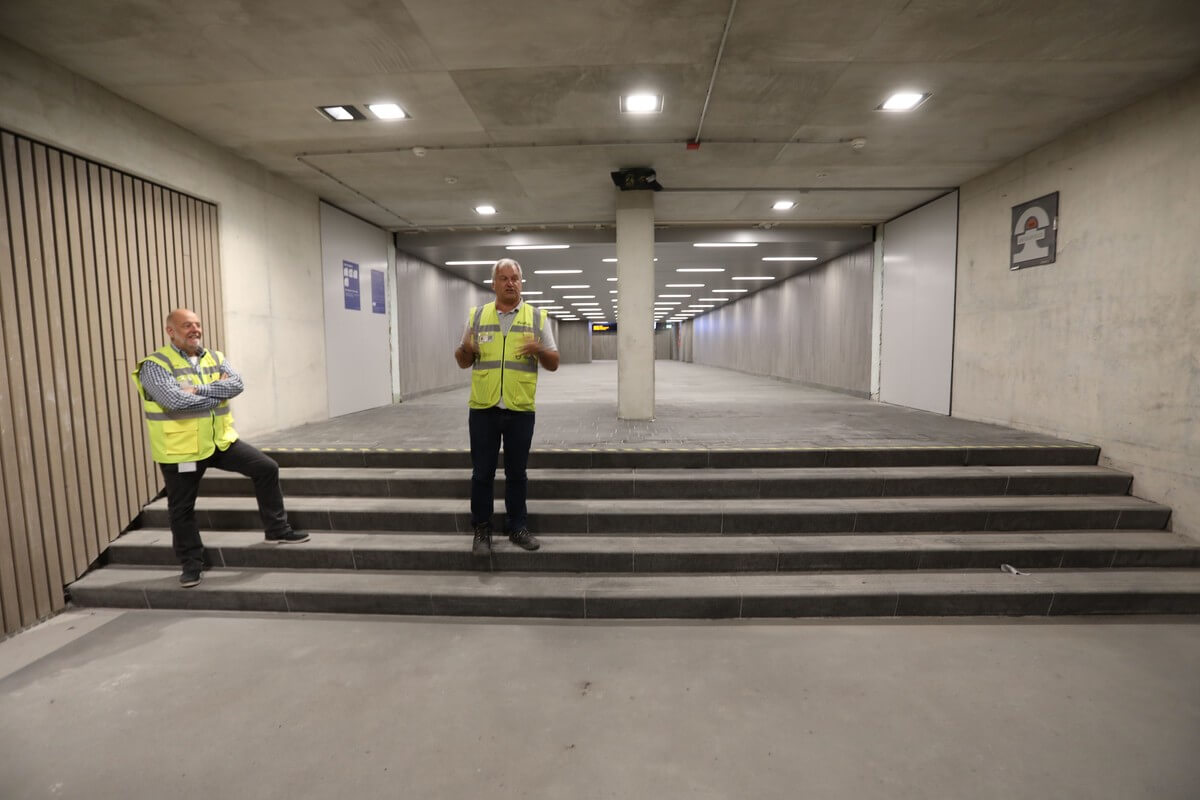 Deel van de Middentunnel bij de grote fietsenstalling. Foto: Ton van den Berg