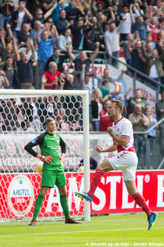 Doelpunt Sander van de Streek. Foto: Jeroen Stoops