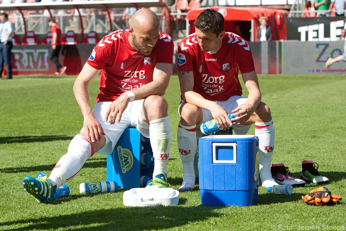 Boymans en Kum praten nog wat na. Foto: Jeroen Stoops