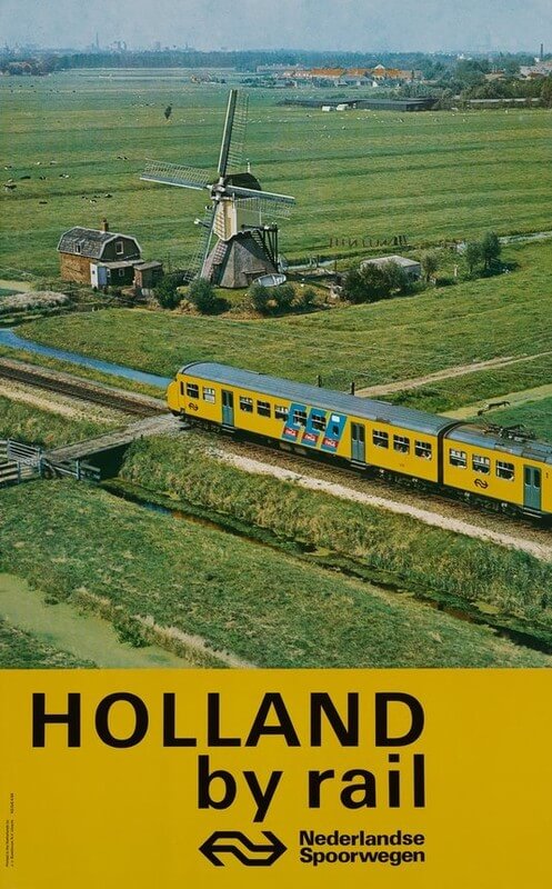 Reclameposter NS jaren zeventig. Foto: Spoorwegmuseum