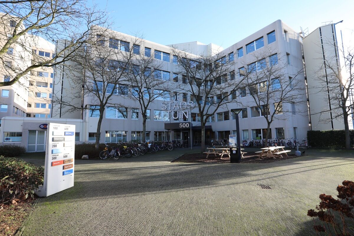 In het complex van Southpark aan de Europalaan 100-500 is ook een Stadstuin gevestigd. Foto: Ton van den Berg