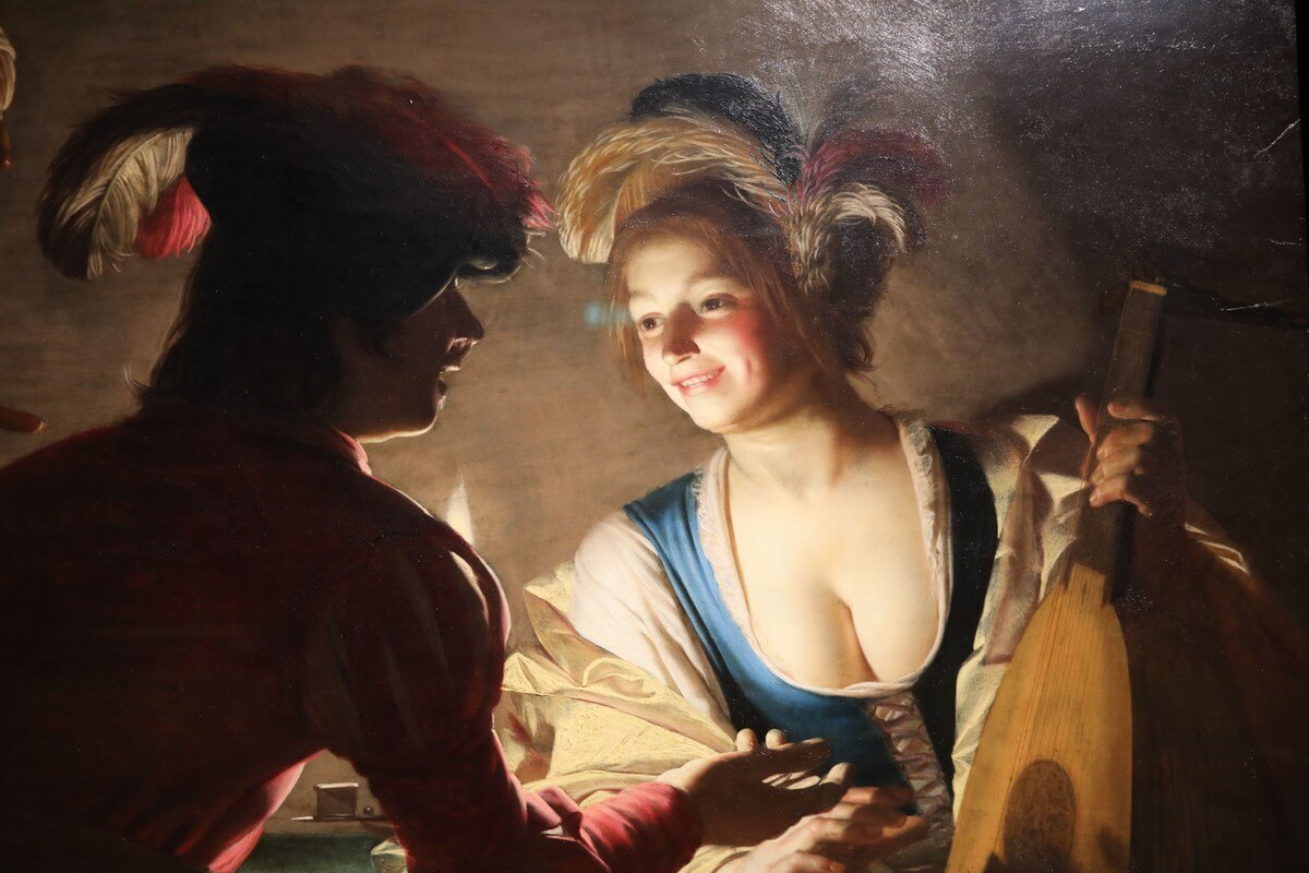 Fragment uit De Koppelaarster van Gerard van Honthorst. Foto: Ton van den Berg