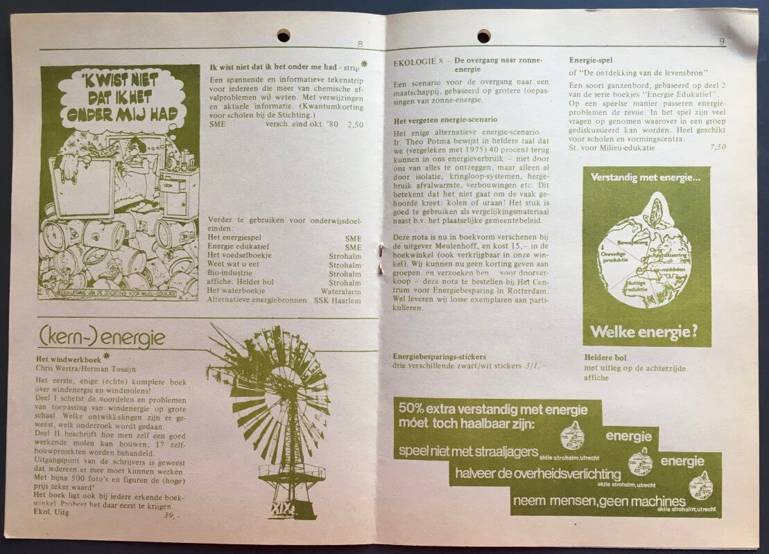 Twee pagina’s uit Uitgavenlijst 1980 van Aktie Strohalm. Foto: Dik Binnendijk