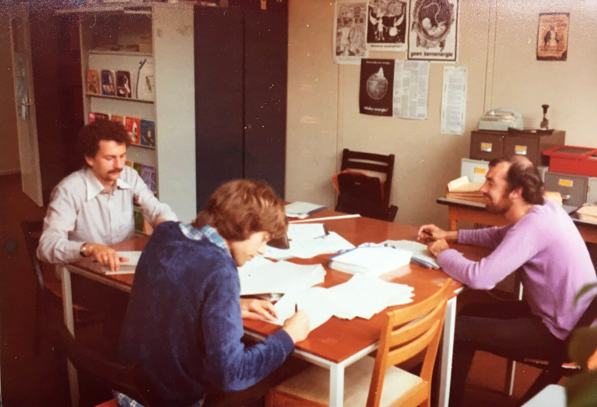 Jan, Louis en Dik, de 3 vervangend dienstplichtigen, mei 1978.