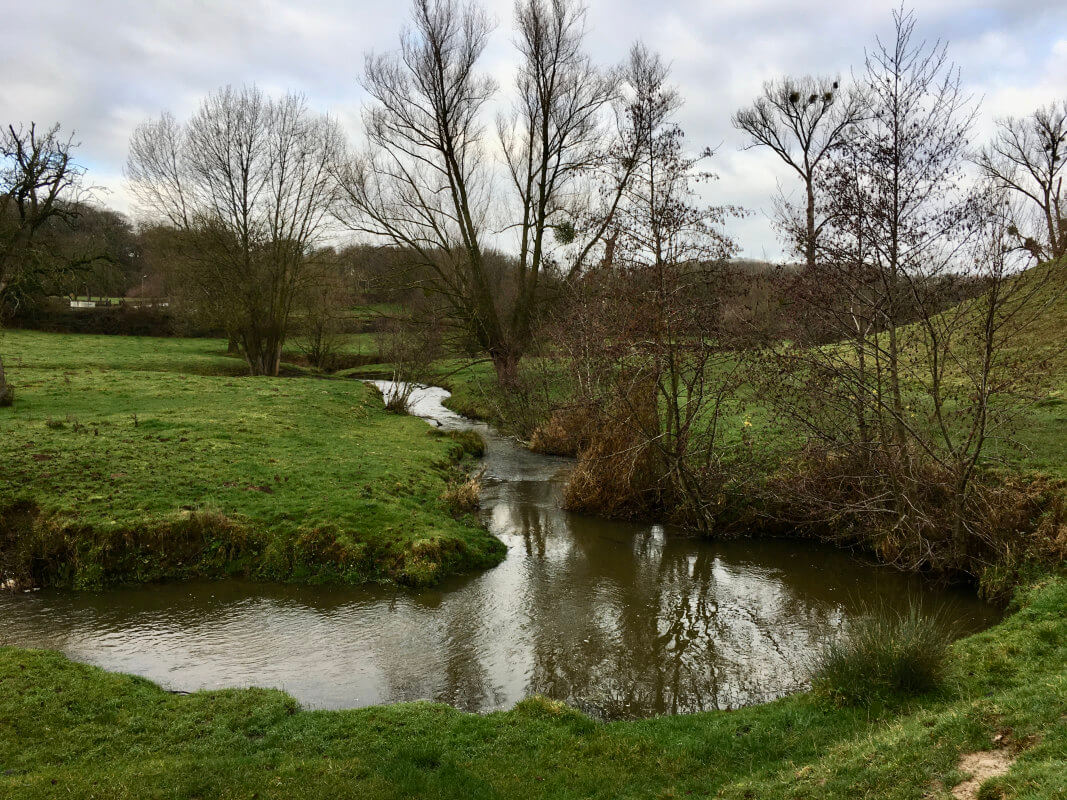 Beekje in landschap bij het gehucht Heijenrath. Foto: Dik Binnendijk