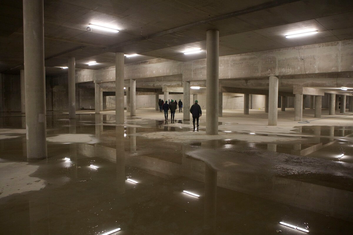 De parkeergarage. Foto: Ton van den Berg