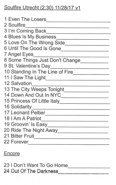 Setlist