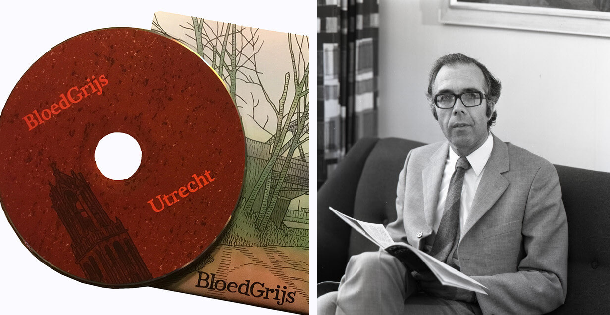 De cd 'Utrecht' van BloedGrijs en Kees Pot (1930-2017). De foto van Pot: collectie Het Utrechts Archief
