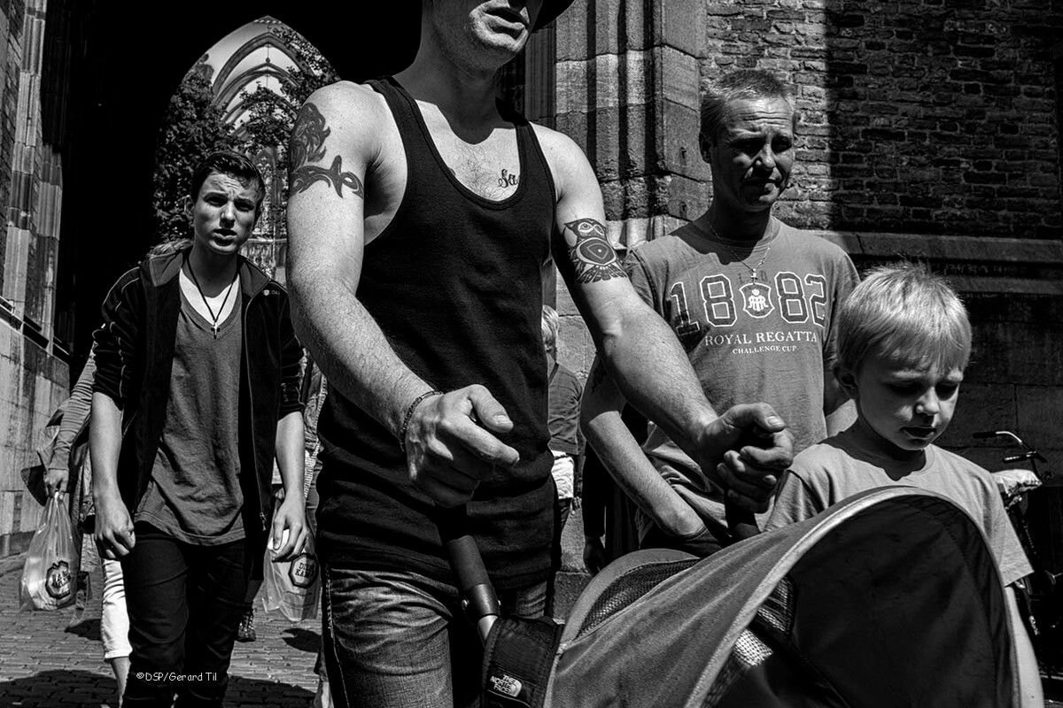 Mannen in de Servetstraat. Foto: Gerard Til