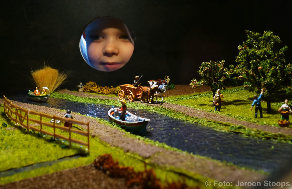 Ook te zien is een maquette van de Vecht in vroegere eeuwen. Foto: Jeroen Stoops