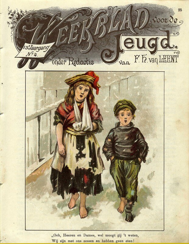 Voorkant tijdschrift Weekblad voor de Jeugd (1908). Collectie Galerie Niek Waterbolk