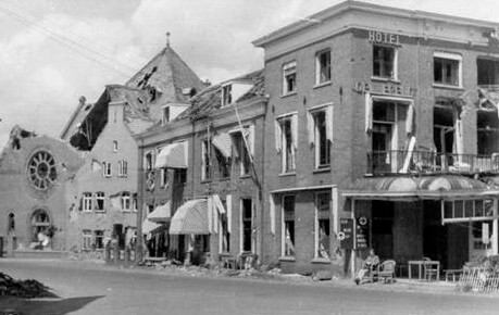 Hotel de Wereld waar de onderhandelingen over de capitulatie plaatsvindt. Foto: gemeente Wageningen