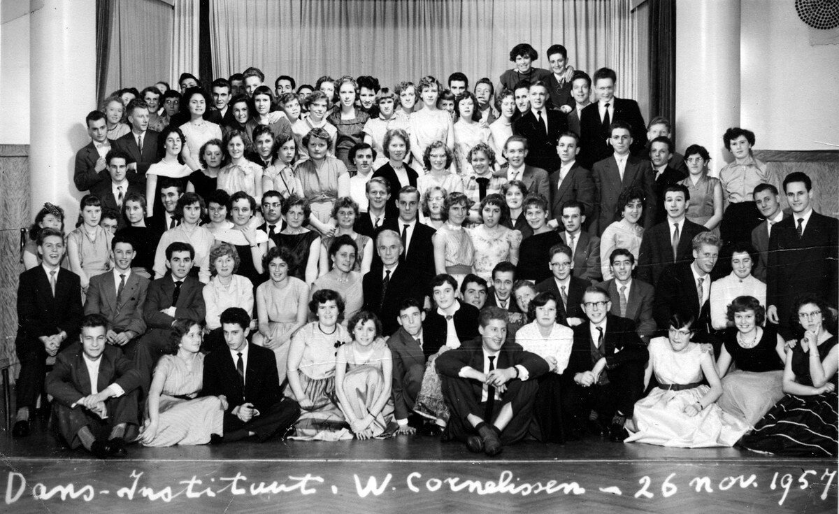 De dansschool in 1957. Foto: familie Cornelissen