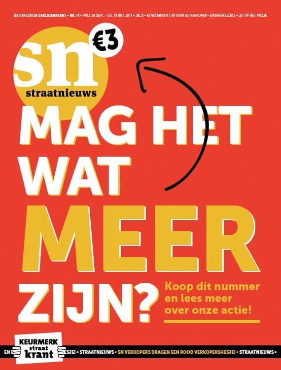De cover van de nieuwe Straatkrant. 