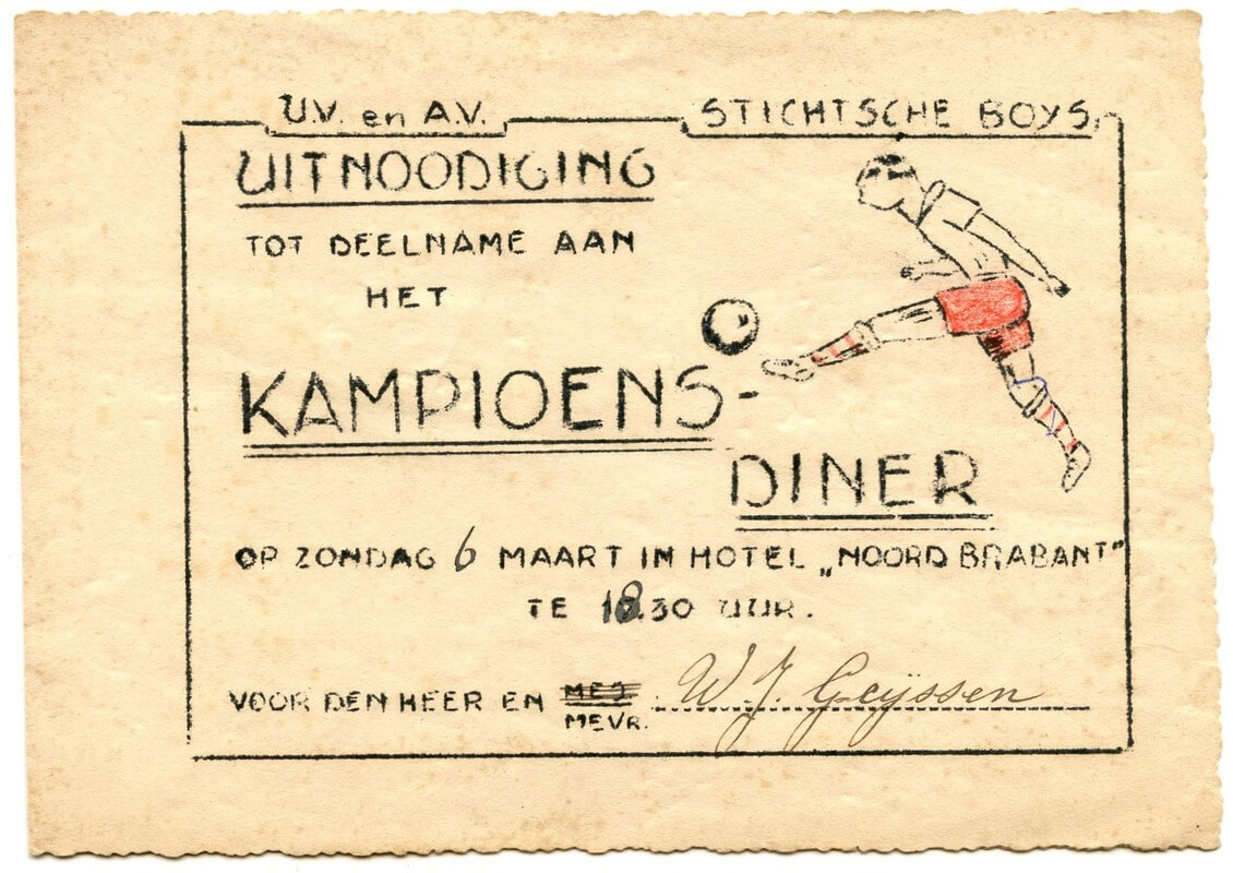 Kampioensdiner 1938. 