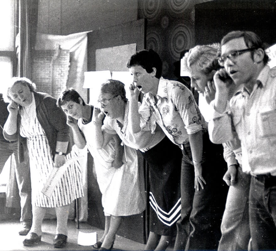 Acteurs van volkstoneel Stut. Foto: archief Bours