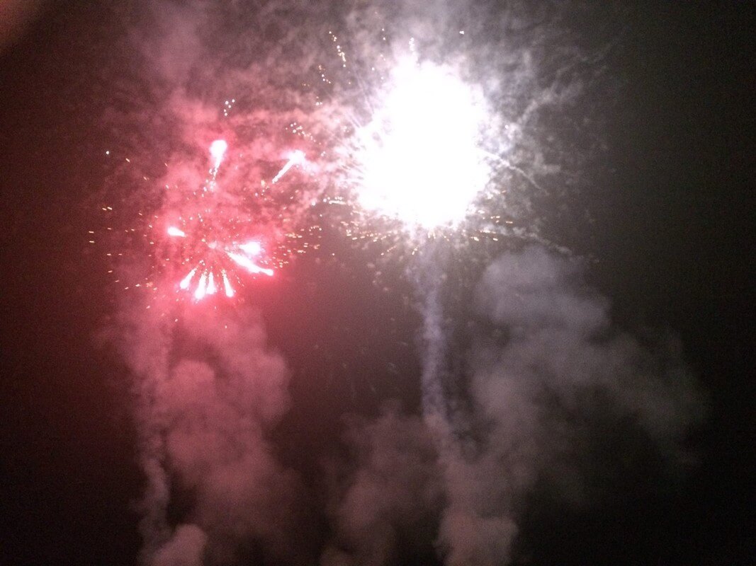 Vuurwerk boven Haarzuilens. Foto: X. van Asperen