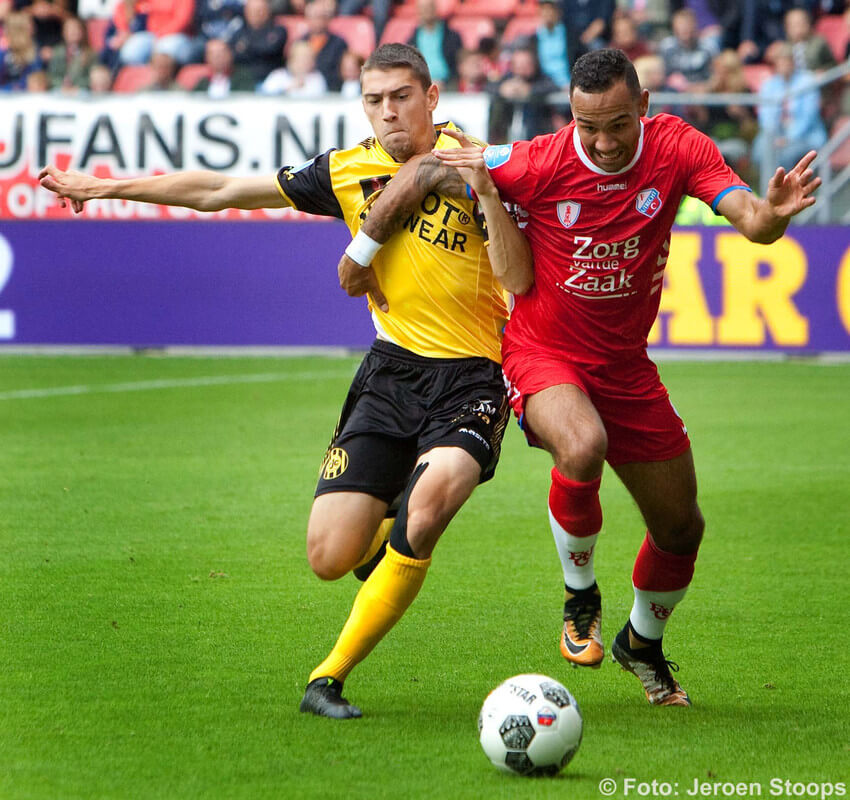 Klaiber met Vansteenkiste. Foto: Jeroen Stoops