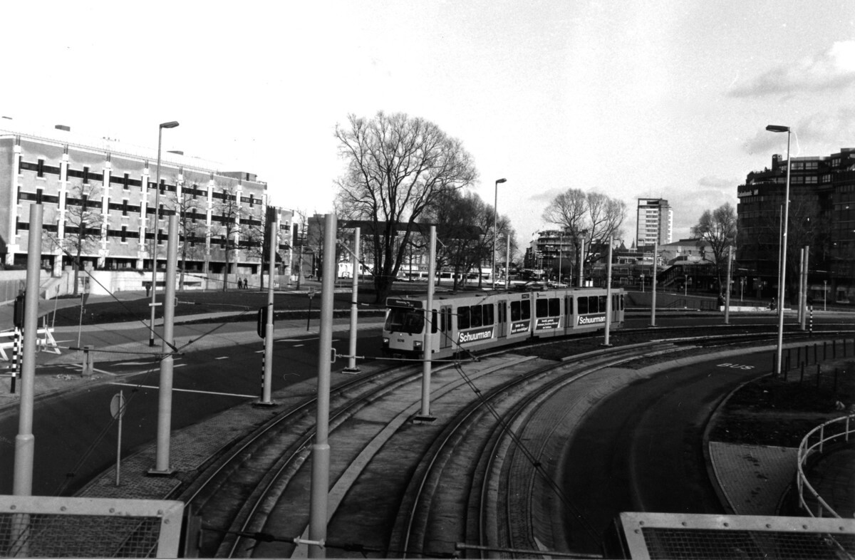 De Utrechtse sneltram in 1984 op Smakkelaarsveld. Foto: Nieuws030-Gerrit Jansen