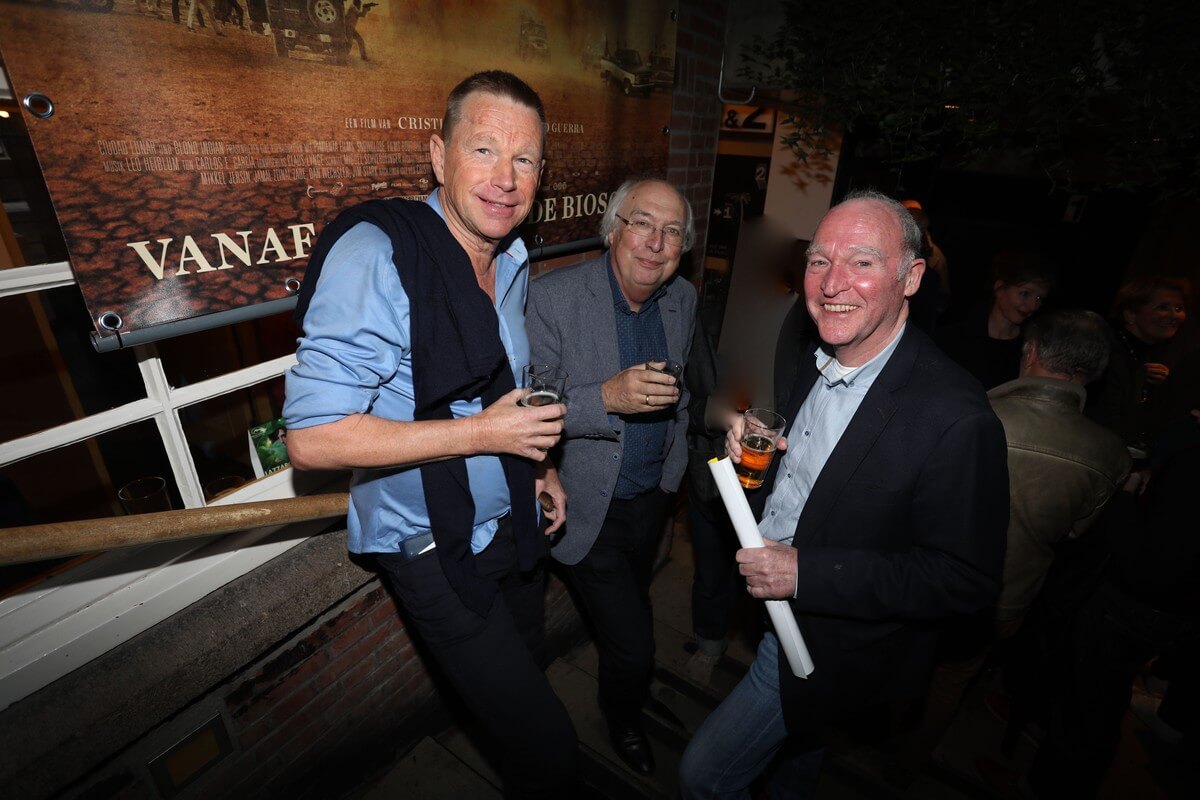 Oud-voetbaljournalisten Martin Donker, Ad van Liempt en Ton de Ruiter. Foto: Ton van den Berg