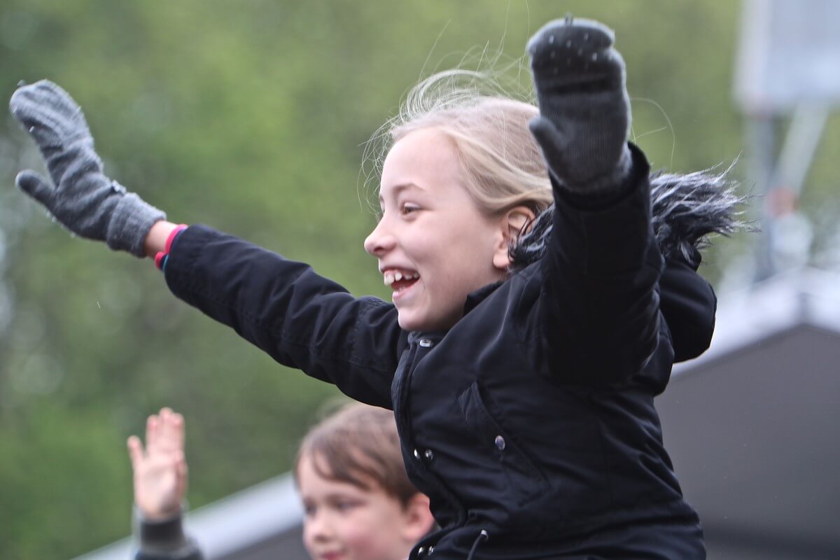 Veel enthousiaste kinderen bij Kraantje Pappie. Foto's: Ton van den Berg