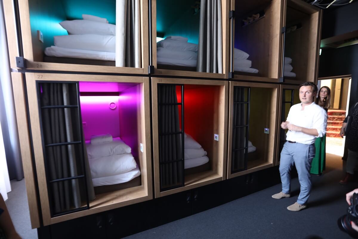 Bunkpods, vanaf 24 euro per nacht.