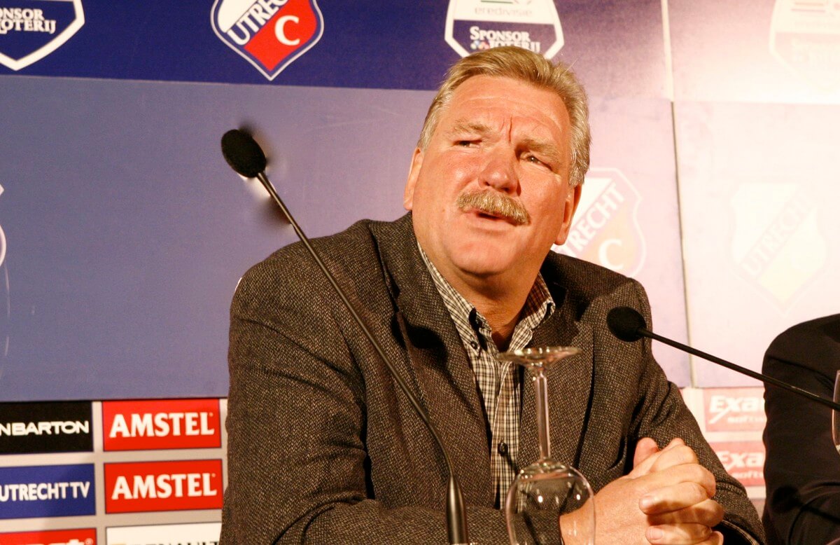 De persconferentie in 2008. Foto: Ton van den Berg