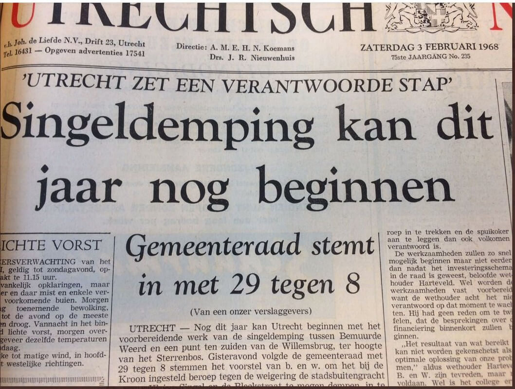 Het Utrechtsch Nieuwsblad op zaterdag 3 februari 1968.