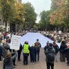 Rouwstoet om gedode Palestijnse kinderen