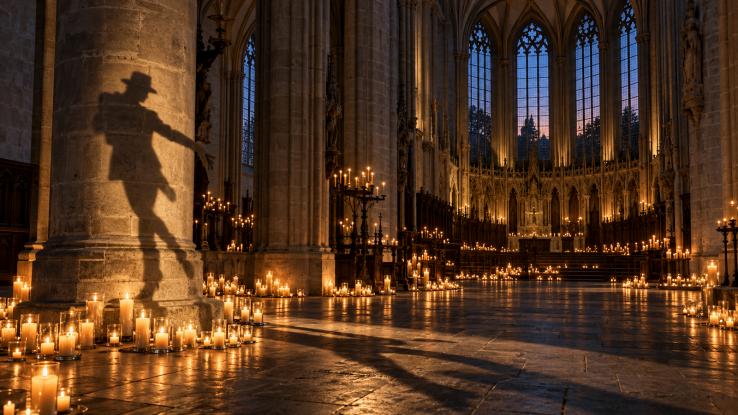 Terlingen - Kaarslicht in Domkerk voor Michael J.